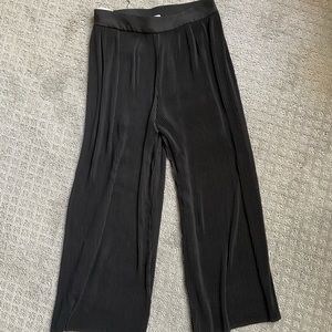 Mango Wide Leg Black Pants